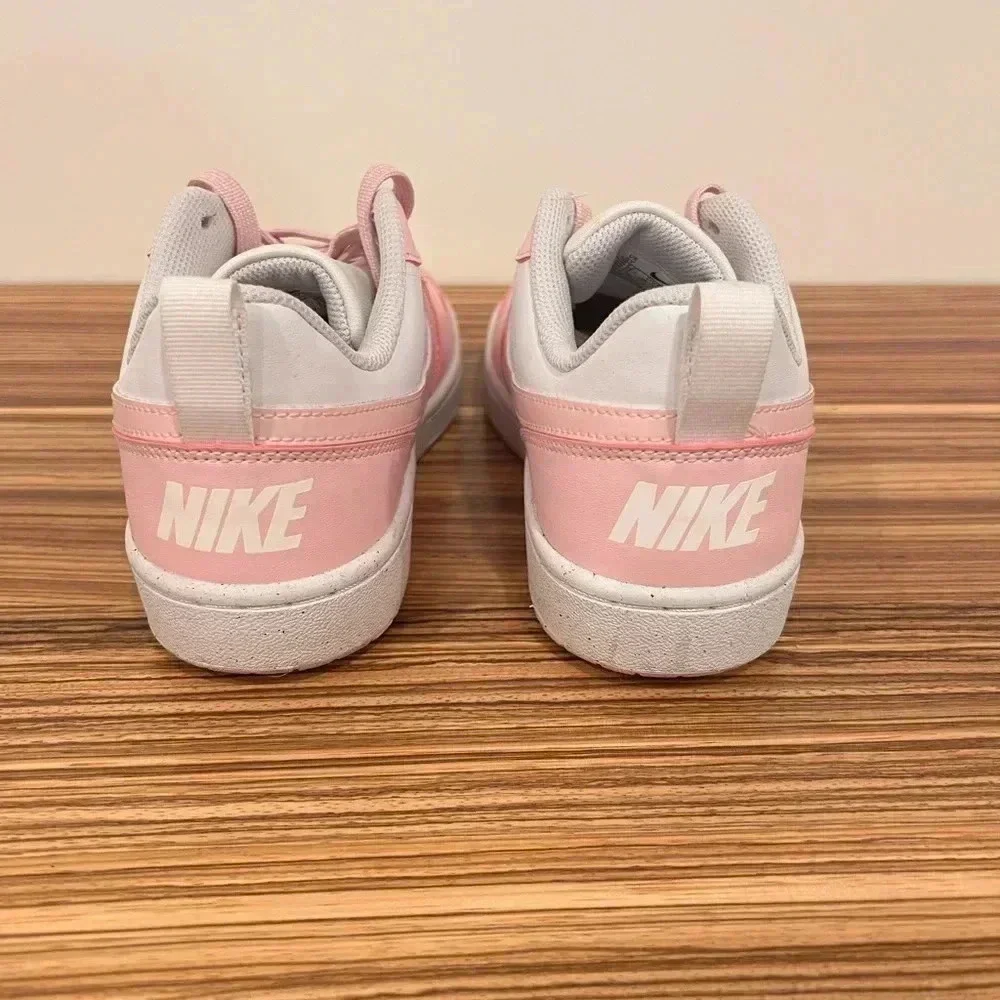 NIKE | Court Low Borough Recraft | Pink White | Boys Youth 6/ Womens 7.5
